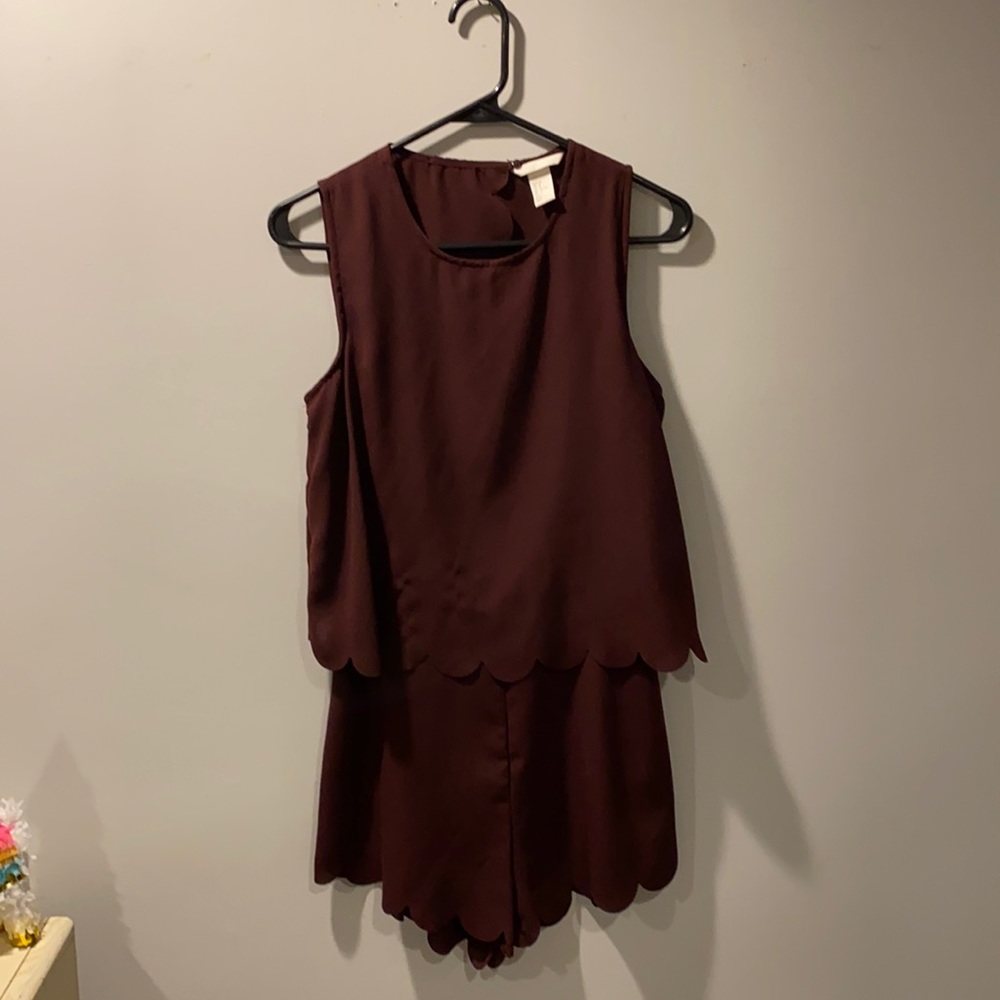 Burgundy/Wine H&M Romper